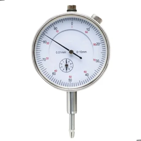 Relógio Comparador 0-10 mm Resolução 0,01 mm Corpo Metálico