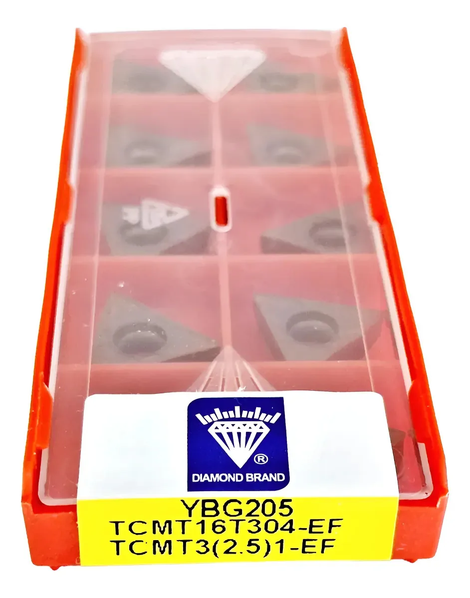 Pastilha TCMT 16T304-EF YBG205 ZCC – Caixa com 10