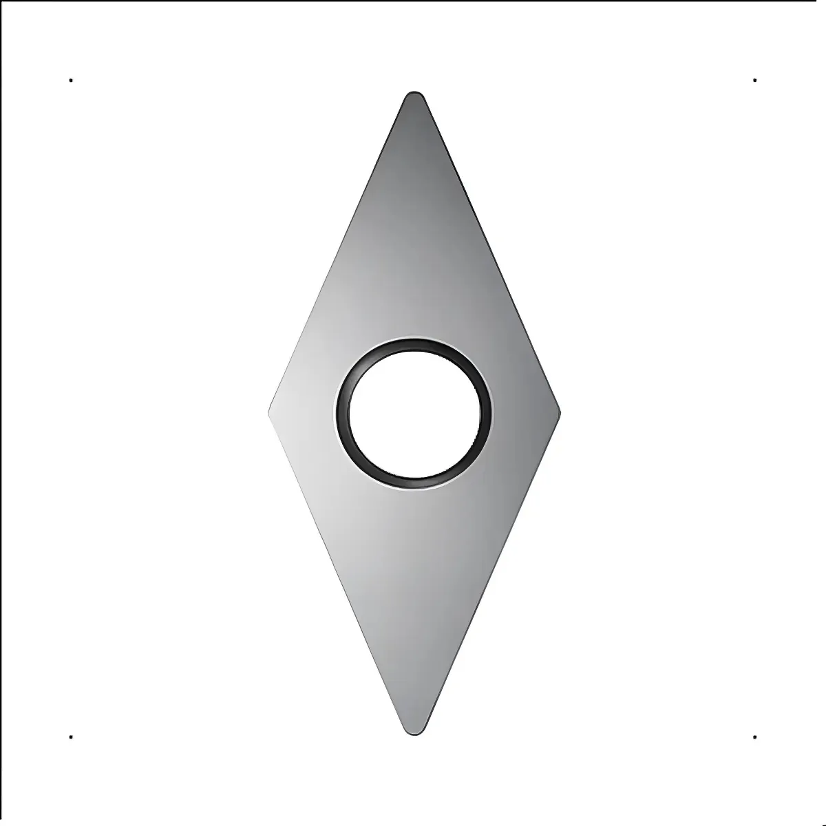 Pastilha de Diamante PCD VCGT 160404 Raio 0,4 mm