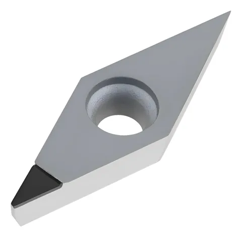 Pastilha de Diamante PCD VCGT 160402 Raio 0,2 mm